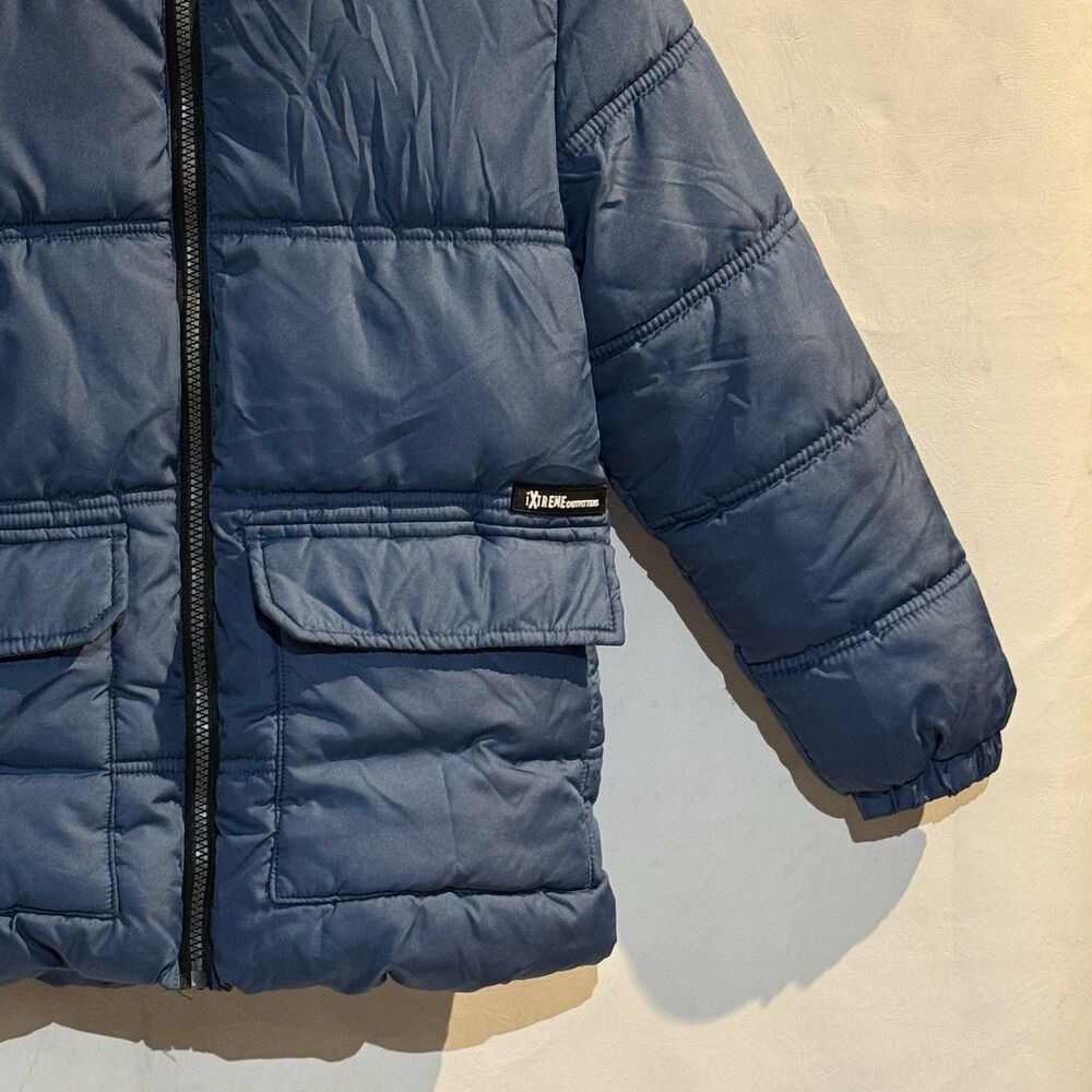 Ixtreme Winter Coat Jacket Boys Size Small Blue Fleece Lined Puffer Hood - Picture 13 of 16